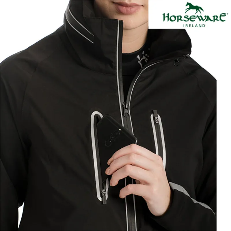 Horseware Ladies Reflective H2O Jacket - Black-3